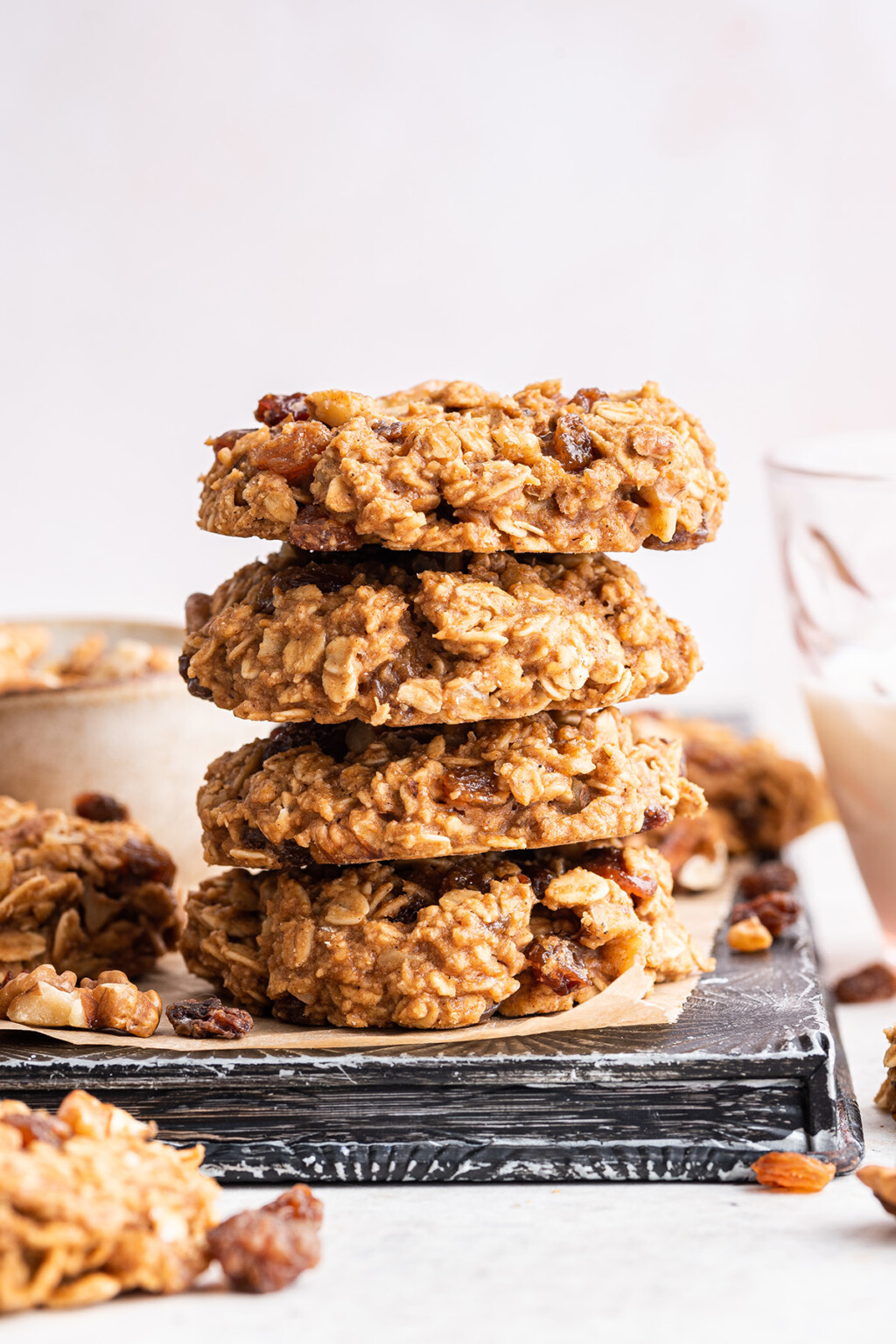 Healthy No Bake Cookies {Less Sugar + No Butter} - Eating Bird Food